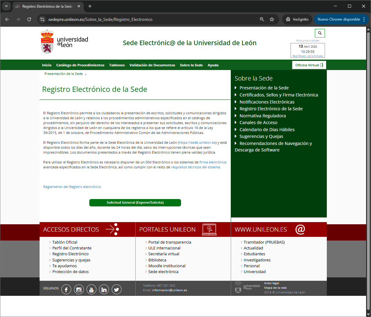 Registro Electrónico